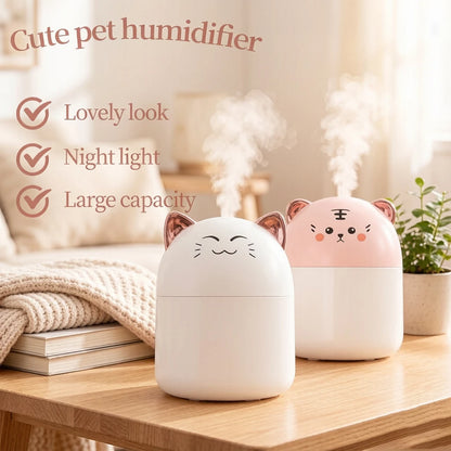 Cute Pet Humidifier Mini Office Desktop Air Conditioning Room Air Humidification Usb Small Household Heavy Fog Spray