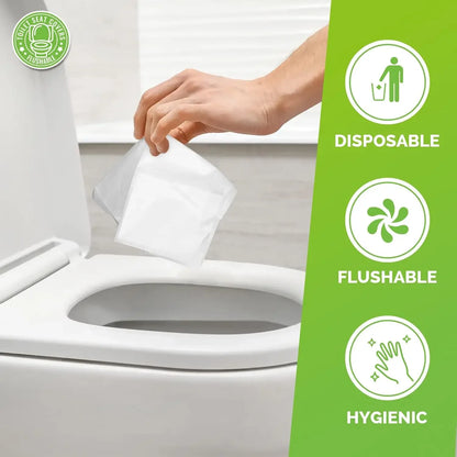 Portable Disposable Toilet Seat Cover Travel Camping Hotel Bathroom Accessories Degradable Waterproof Soluble Water Toilet Mats