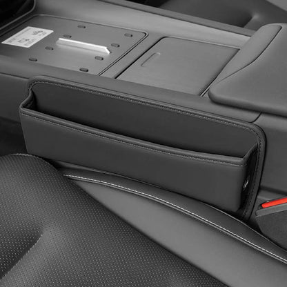 Universal Car Seat Gap Organizer PU Leather Console Side Pocket Auto Crevice Filler Storage Box Interior Accessory