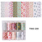 10 Patterns New Metal Nail Foils for Transfer Paper Stickers Floral Chameleon Nails Wraps DIY Water Marble Nail Art Decorations