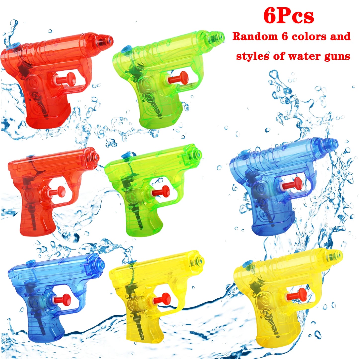 Water Gun Toys for Kids Toddler Small WaterGuns Super Water Soaker Squirts Blasters Gun for Summer Outdoor Beach Pool Party Game