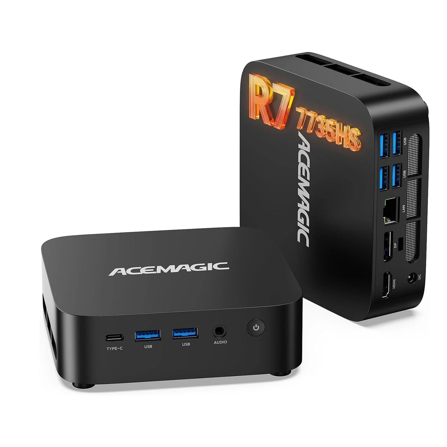 ACEMAGIC M1 Mini PC AMD Ryzen 7 7735HS(8C/16T,up to 4.75GHz)Windows 11 Pro Mini PC with AMD Radeon 4K Triple Display WiFi6 BT5.2