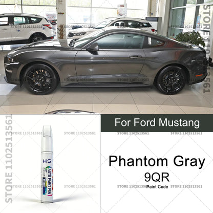For Ford Mustang White Black Red Orange Blue Yellow Gray Car Paint Repair Pen Touch Up Scratch Remover DIY Auto Accessories