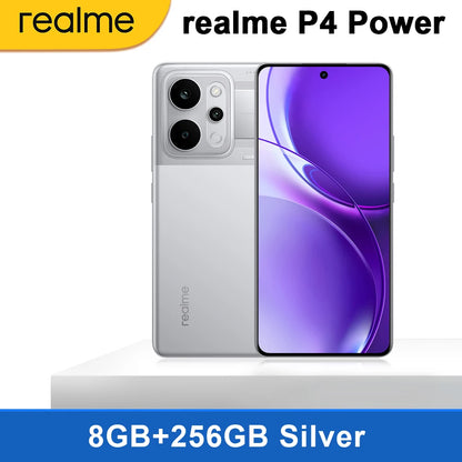 realme P4 Power 5G Smartphone 10001mAh Battery 80W Ultra Fast Charge MediaTek Dimensity 7400 Ultra 5G 6.8'' 144Hz Screen NFC 2026 Nest Mobile Phone Big Battery