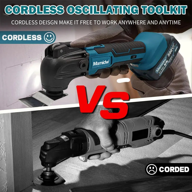 Trimming Cutter: 6-Gear Settings, 18/20V Li-Ion Battery, 340-326mm Length, Multi-Use for Sawing, Cutting, Shoveling For Makita 18v Battery