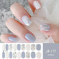 16/18/20Tips Semi-Cured Gel Nail Strips Adhesive Full Cover Stickers for Nails UV Lamp Need Press On Nails Fashion Manicure