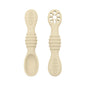 Baby Spoon Fork Set Food Grade Silicone Sticky Spoon Children Cutlery Training Spoon Feeding Tableware Soft Kitchen Accessories