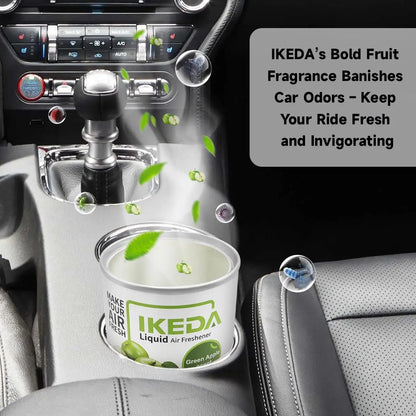 IKEDA 120ml Strawberry Air Freshener Liquid, Long Lasting Car Fragrance, Home Office Deodorizer, Eliminates Cigarette Pet Food O