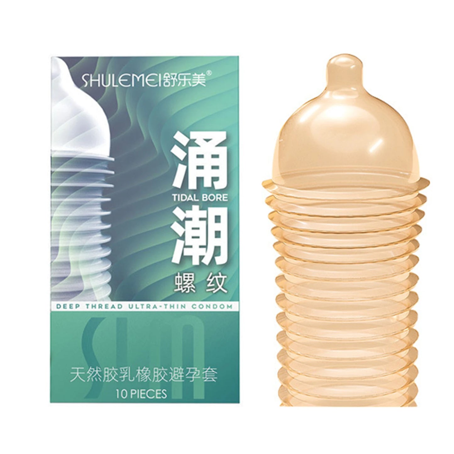 5D Dotted Condoms with Mustache Ribbed G Point Latex Ultra Thin Condom Orgasm Contraceptives Stimulate Vaginal Adults Sex Toys