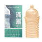 5D Dotted Condoms with Mustache Ribbed G Point Latex Ultra Thin Condom Orgasm Contraceptives Stimulate Vaginal Adults Sex Toys