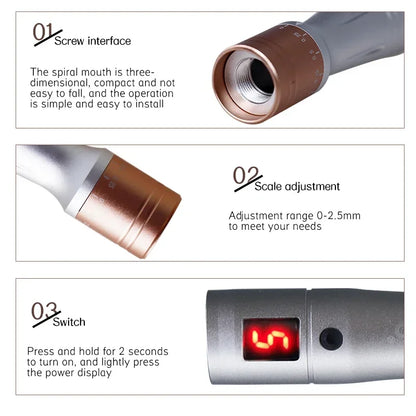 Ultima Dr.imp Pen Wireless Derma Rolling Dermapen Microneedling Cartridge Mesotherapy Auto Micro Needles Exfoliate Shrink Pores