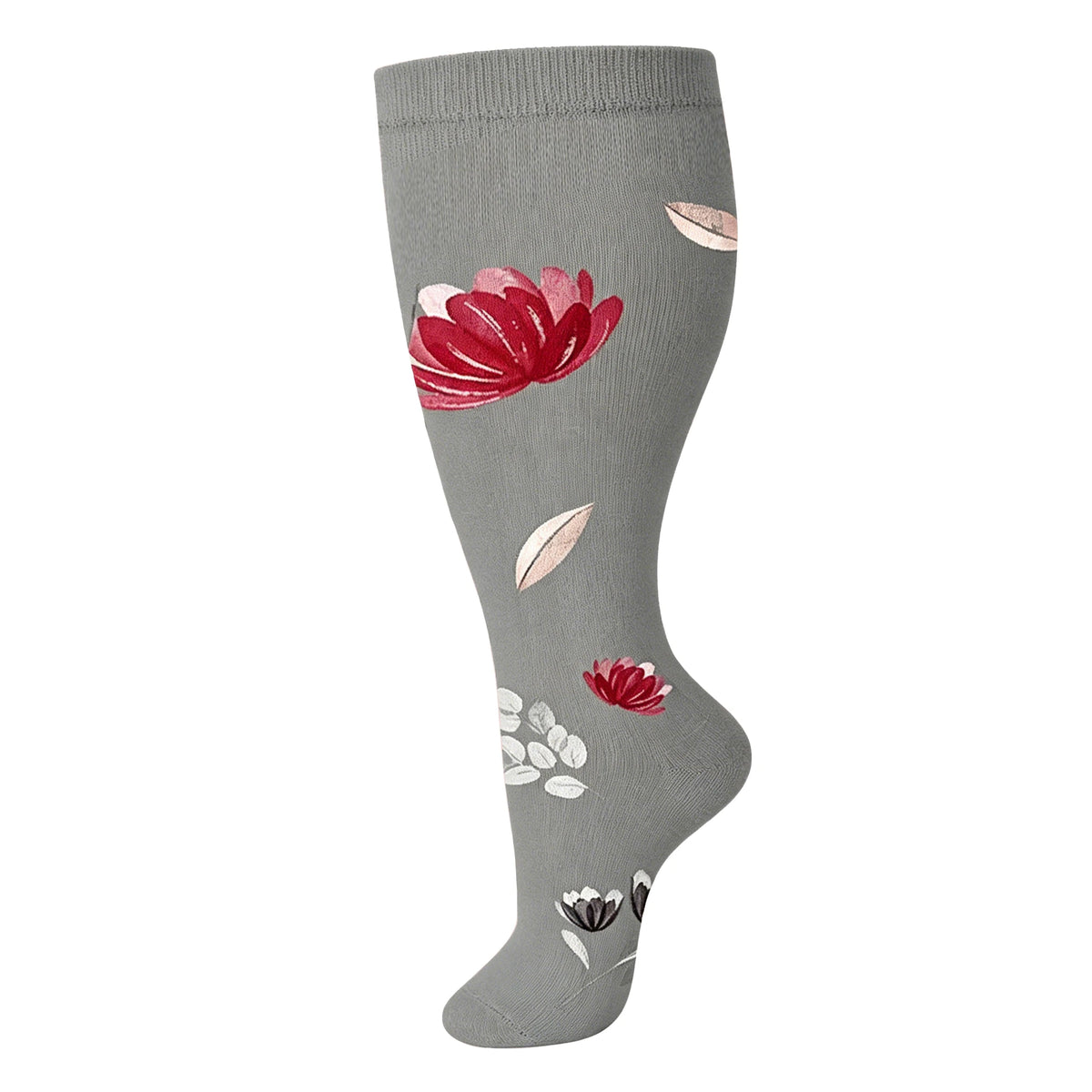 2XL-4XL Plus Size Compression Socks for Women Men 20-30 MMHg Wide Calf Extra Large Knee High Flight Sock for Circulation Support