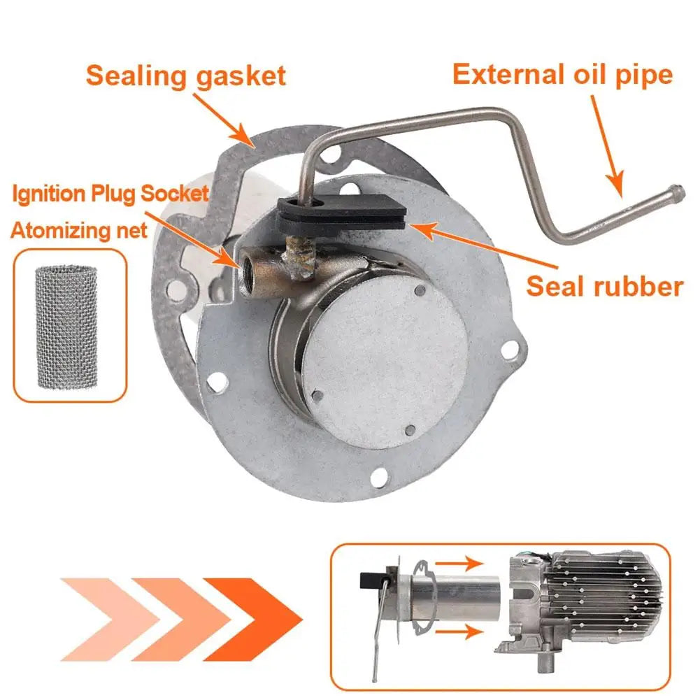 5KW Car Diesel Parking Heater Burner Combustion Chamber Combustor Gasket Car Truck VAN Camper Heater Accessories