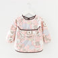 Newborn Baby Bibs Blouse Waterproof Long-sleeved Reverse Dressing Infant Eating Clothes Apron Bib Protective Clothing 0-2Years