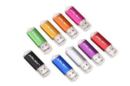 JASTER High Speed USB 2.0 Flash Drive Mini Plastic Pendrive 128M 4GB 16GB 32GB 64GB 128GB With Keychain Memory Stick Pen Drive