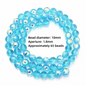 6/8/10mm Sizes Faceted Glass Beads 96-faceted Pink Blue Crystal Earth Beads Faceted Cut Style Plating Clear Jewelry Making Beads