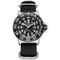 Addies Dive Men Fashion Casual Watch Calendar Display 50m Waterproof Tube Luminous Watch Black Dial Rotating Bezel Quartz Watch