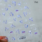 Colorful Bagful Jellyfish Bubbles Swimming Rings Rainbow Stars Ocean Starfish Self Adhesive 5D Nail Art Sticker Manicure Decal