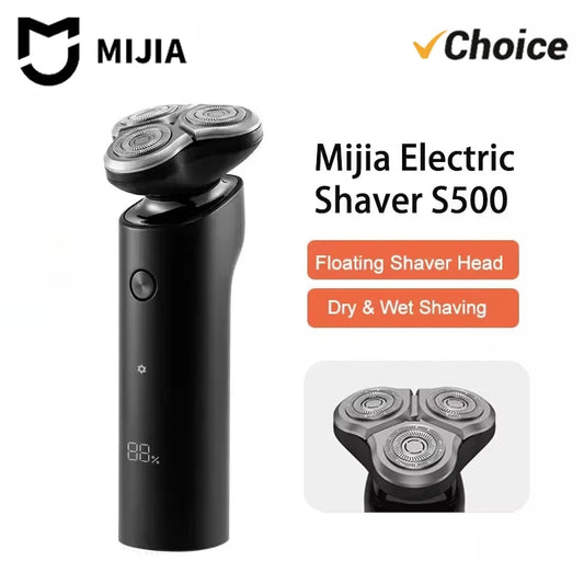 NEW MIJIA S500 Electric Shaver Clipper Triple Blade Trimmer For Men Dry Wet Shaving Washable Beard Hair Cutting Machine Razor CN