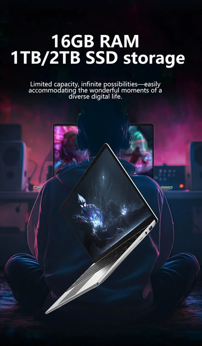LENO Ultra Slim 14.1" Laptop  Intel Core i7 8650U 32GB 2TB Windows 11 Pro Gaming Computer PC Gamer office Notebook 1920*1080 HD