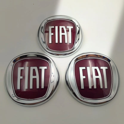 Logo Fiat Front Rear Badge Emblem 85mm 100mm 120mm 8.5cm 10cm 12cm for 500 Panda Punto Grande Doblo Ducato Bravo Tipo 595 600