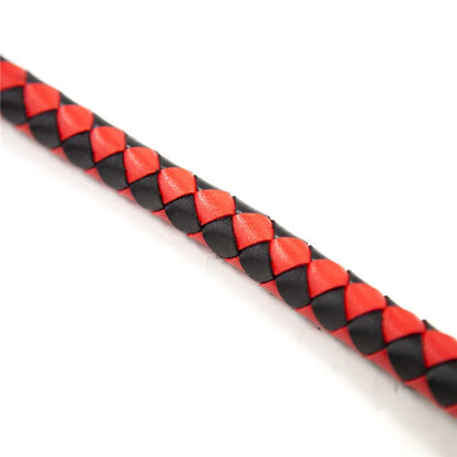 1.8M Long Faux Leather Bondage Whip Handle Riding Crop Fetish Flogger Sexy BDSM Toys for Adult Woman Halloween Costume Accessory