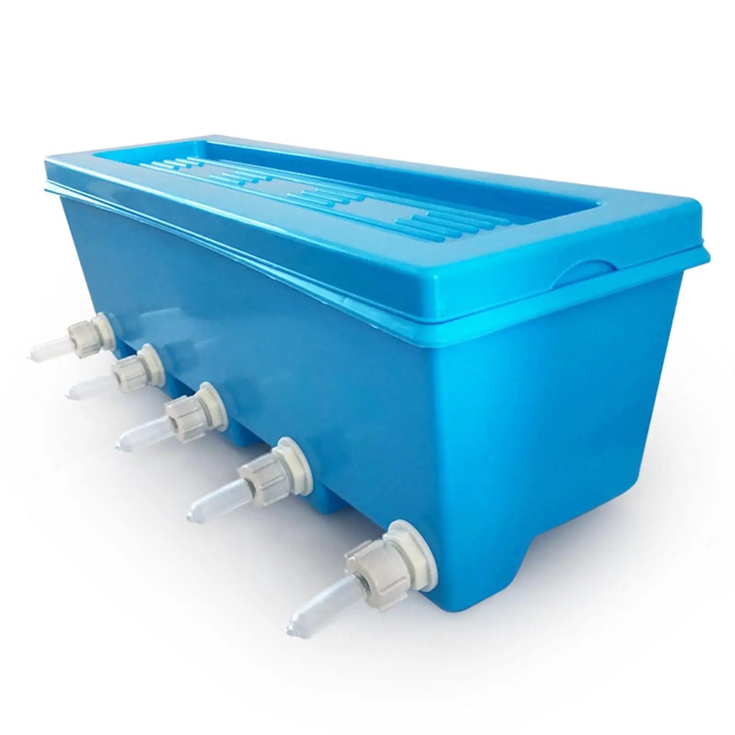 Silicone Drink Nipples Lamb Teat Feeder Bottle Topper Blue Milk Feeding Bucket for Calves Sheep Goats at Farm