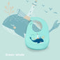 ‌Waterproof Silicone Baby Bibs – Adjustable & Cute Printed Design for Girls & Boys, Soft Leak-Proof Feeding Bibs, BPA-Free & Dis