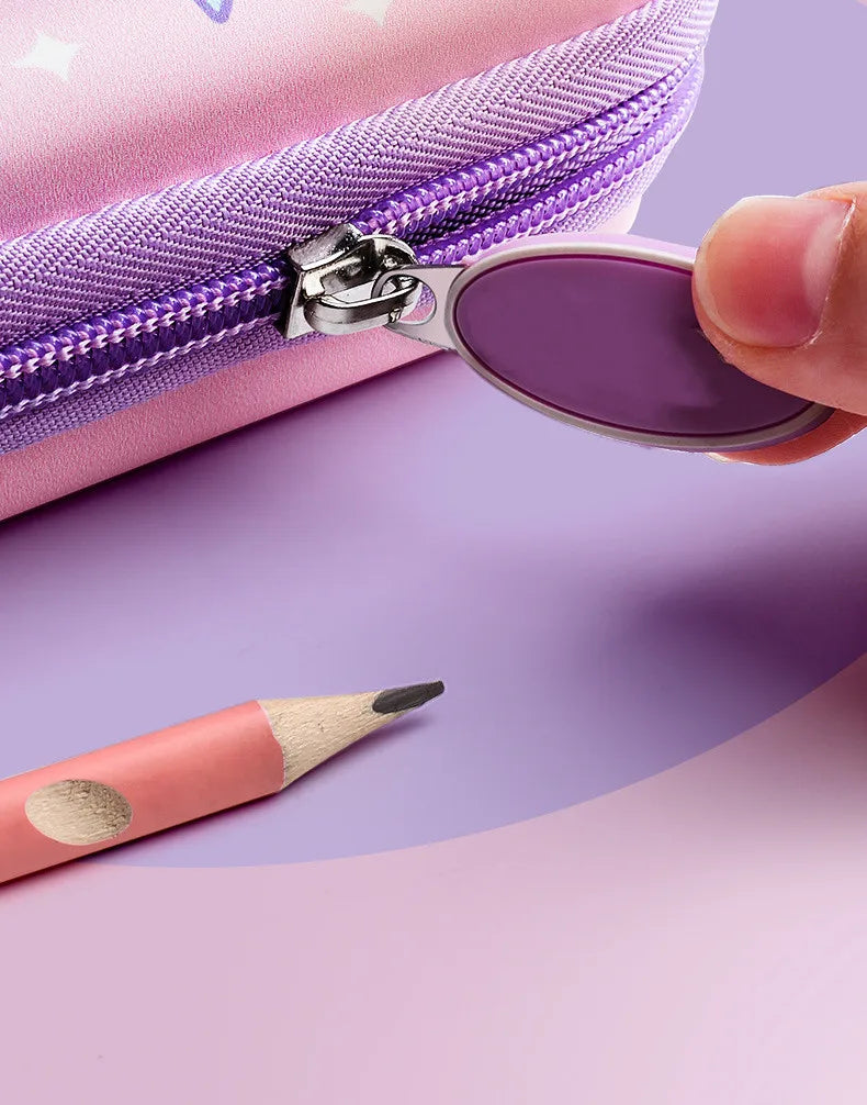3D EVA Unicorn Cute Pencil Case Cartoon Stationery Box Girls Color Pencil Box Student Pen Case School Supplies Gifts Ipad Case