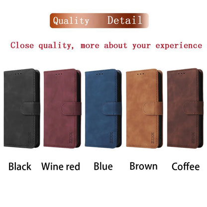 ZZXX Wallet Card Slot Holder Magnetic Flip Leather Case For iPhone 15 Pro Max 14 Plus 13 Mini 12 11 X XS XR SE 2022 8 7 6s Cover