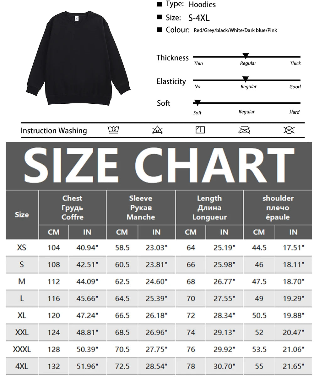 Men Casual Hoodie Solid Color Sweatshirt Fashion Winter Autumn Casual Sweatshirts Pullover Fleece Streetwear