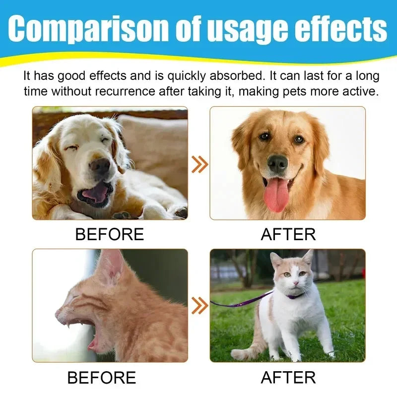Pet Cough Relief Drops for Dogs, Soothing Throat Support for Sneezing, Natural Respiratory Aid Treat, Helps Immunity Daily Care