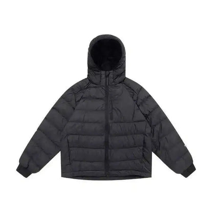 HKSH Outdoor Light Sport Color Contrast Hooded Down Jacket Women's Winter Mountain Leisure Waterproof Climbing Cotton Coat H2887