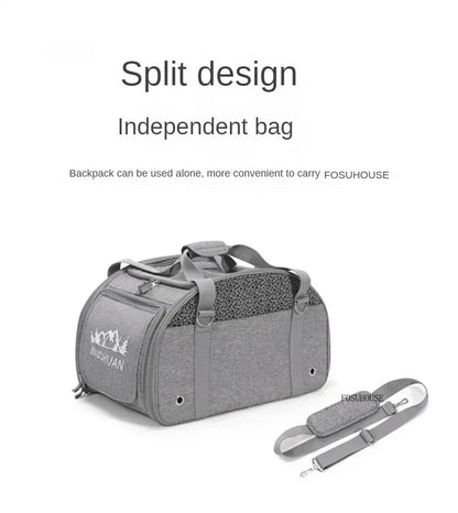 Lightweight and Foldable  Stroller Pet Bag Dog Stroller Dog Scooter Dog Trolley with Storage Basket Stroller for Animals
