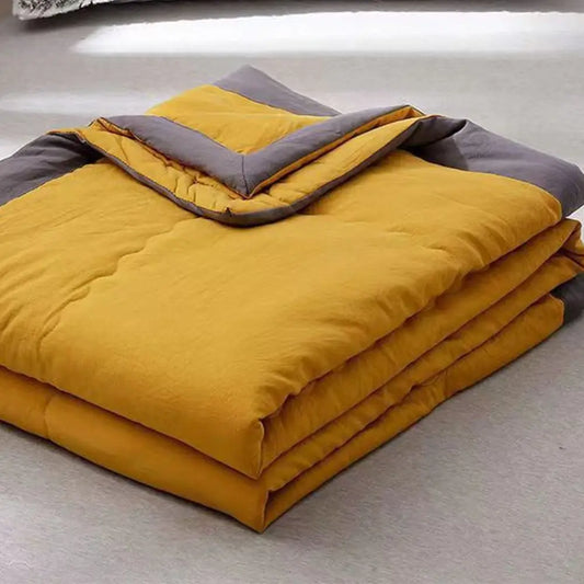 New Double Sided Cooling Blanket Cold Effect Skin-Friendly Conditioning Quilt Breathable Solid Color Cooler Quilt Spring Summer