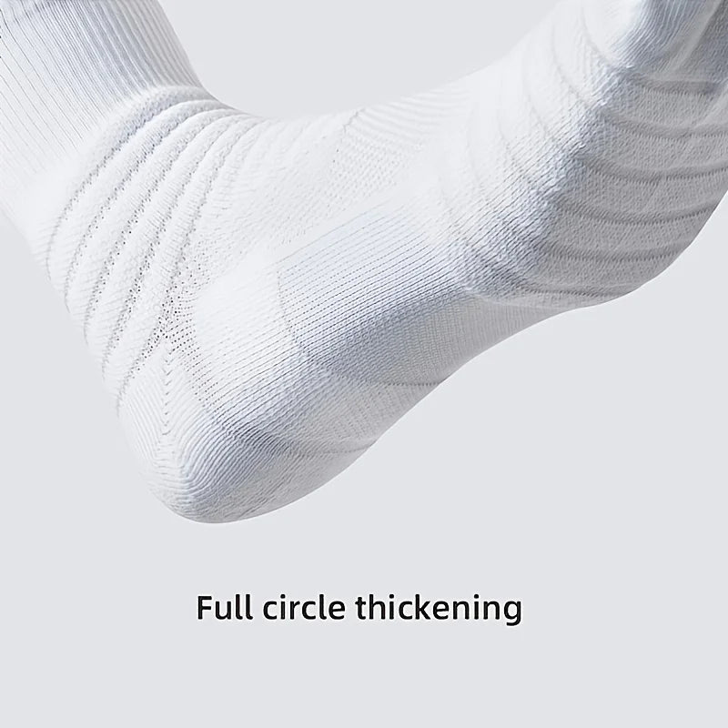 3pairs/Lot Men's Socks Compression Stockings Breathable Basketball Sports Cycling Socks Moisture Wicking High Elastic Tube Socks