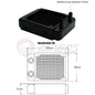 PC Water Cooling Radiator Aluminum For CPU GPU RAM Heatsink Exchanger Fan Cooler 60/80/90/120/240/360mm Black/White