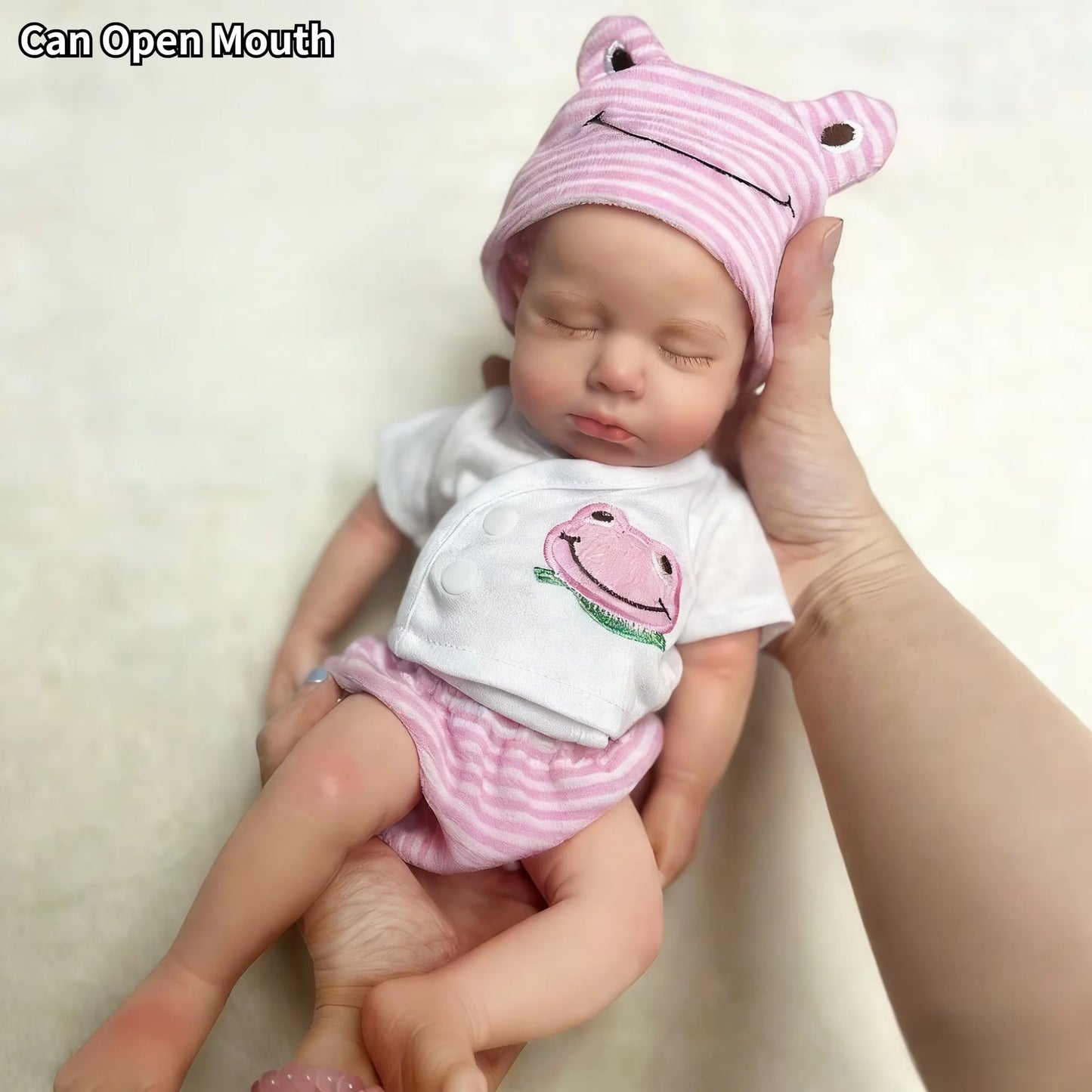 OtardDolls Loulou Can Open mouth Reborn Doll Baby Full Body Soft Silicone Bebe Doll Toys