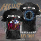 Classic Rock Helloween T-shirts Male 3D Print Men Women Hip Hop Trend Short Sleeve TShirt Street Loose Parent-child Short Sleev