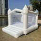 4m Inflatable Bounce House White Jumping Castle With Ball Pool Slide Birthday Party Decoration Gift Bouncy Castle