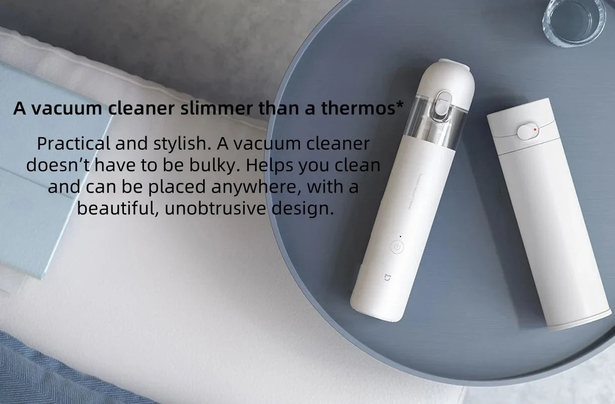 Original MIJIA Portable Handheld Vacuum Cleaner For Home Car Mini Wireless Dust Catcher Collector 13000PA Cyclone Suction