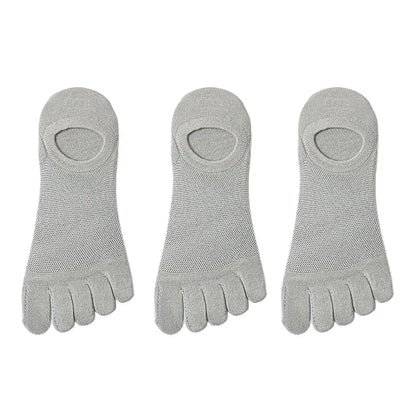 3 Pairs/lot Men's Socks Breathable Sweat Novelty Toe Socks Fashion Casual Breathable Finger Boat Sock High Quality Sox for Male