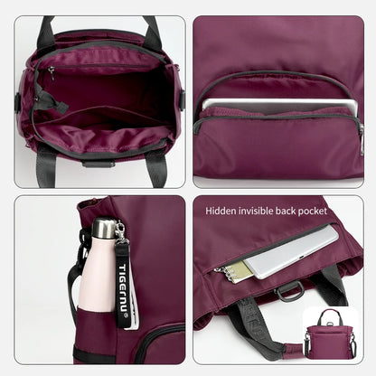 Tigernu New 3 In1 Tote Bag With Zipper For Women Casual School Backpacks Fashion Female Shoulder Bag Light Weight Girls Handbags