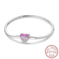 Original 925 Sterling Silver Bracelets 17-20CM Love Heart Flowers Butterfly Charms Beads Bracelet For Women Fashion Jewelry Gift
