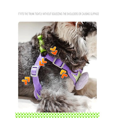 1 Set Dog Leash Set Small Puppy Leash Nylon Dog Harness Pet Anti-Escape Training Leash for Small Middle Dogs