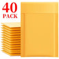 10-50Pack Kraft Bubble Mailers Self Adhesive Paper Envelopes Waterproof Cushioned Padded Foam Shipping Bags for Packaging