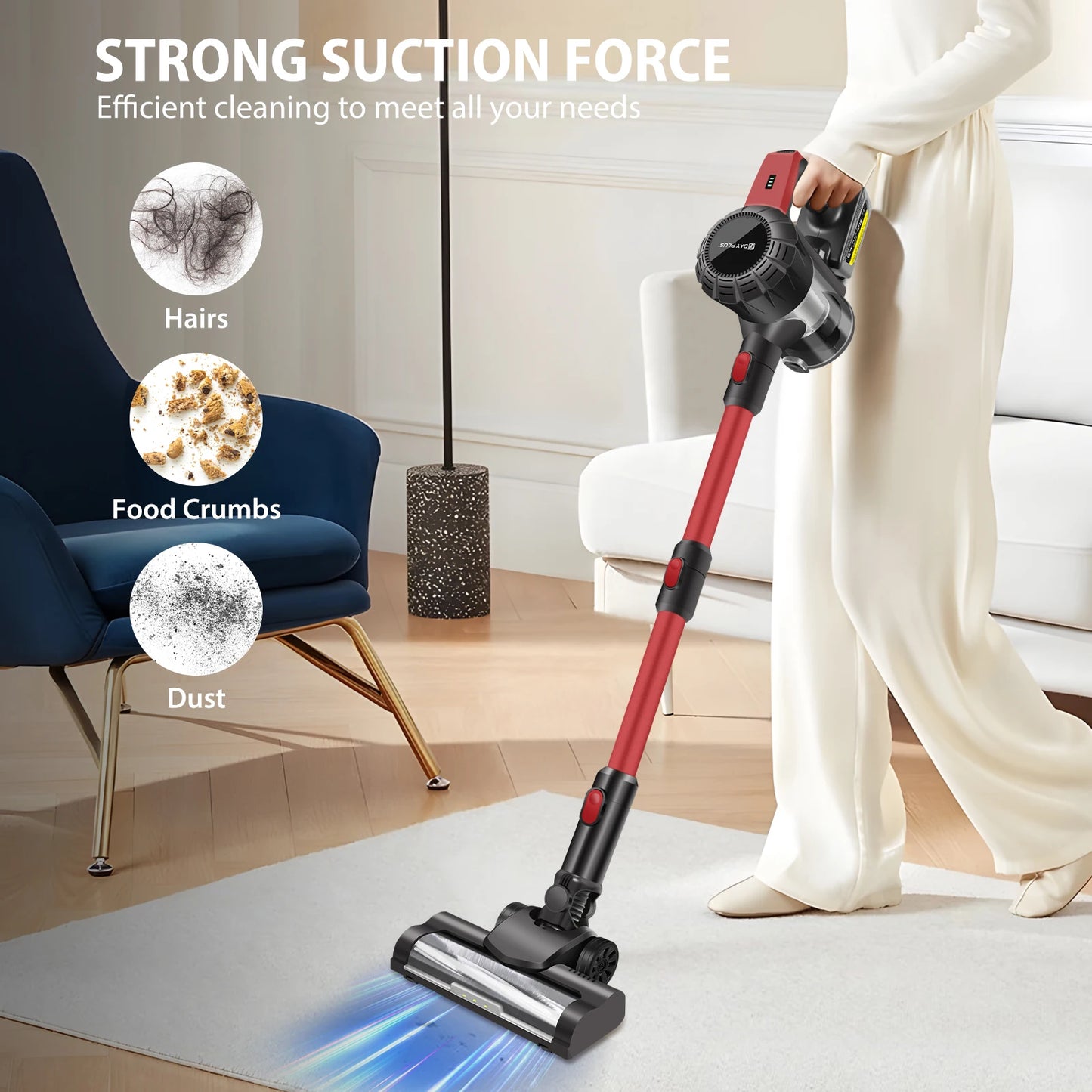 Cordless Stick Vacuum Cleaner Handheld Wireless Household Vacuum Cleaner