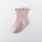 1Pair/lot New Boys and Girls Solid Color Baby Socks