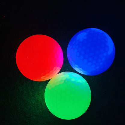 Durable Luminous Golf LED 3-layer Practice Ball Glitter Long Lasting Bright Golf Balls  Glow In The Dark For Night Practice 골프