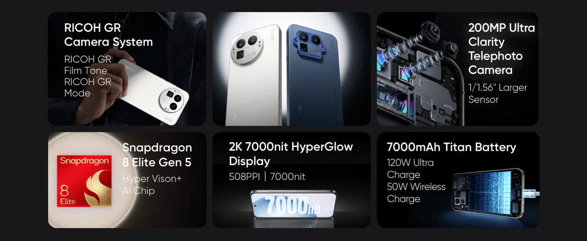 realme GT 8 Pro 5G Smartphone Snapdragon 8 Elite Gen 5 50W Wireless Charge 200MP Ultra Camera 144Hz Screen New EU Version